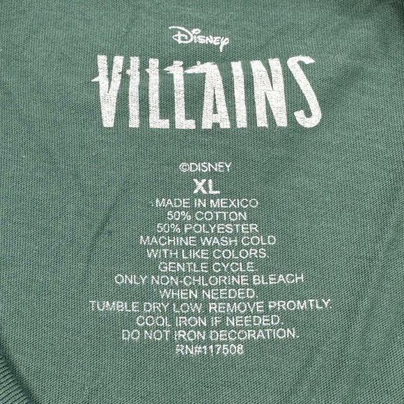 Disney Villains Women's Size XL It's Good To Be Bad Short Sleeve Tee Shirt Green - Picture 4 of 11